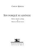 Tapa de Sin porqué ni adónde