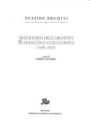 Tapa de Inventario dell'archivio di Francesco Guicciardini, 1851-1915