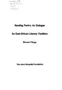 Tapa de Reading poetry as dialogue