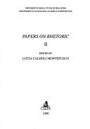 Tapa de Papers on rhetoric