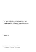 Tapa de El pensamiento contemporáneo del expresidente Alfonso López Michelsen