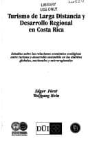Tapa de Turismo de larga distancia y desarrollo regional en Costa Rica