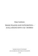 Tapa de Trade policies and integration