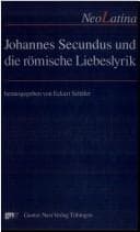 Tapa de Johannes Secundus und die römische Liebeslyrik