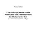Tapa de Untersuchungen zu den lokalen Panthea Süd- und Mittelbabyloniens in altbabylonischer Zeit