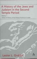 Tapa de A history of the Jews and Judaism in the Second Temple Period