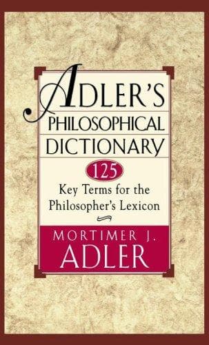 Tapa de Adler's Philosophical Dictionary