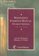 Tapa de Student edition of Weinstein's evidence manual