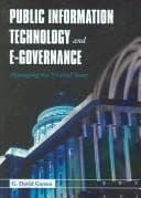 Tapa de Public information technology and e-governance