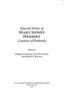 Tapa de Selected works of Mary Sidney Herbert, Countess of Pembroke