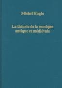 Tapa de La théorie de la musique antique et médiévale