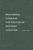 Tapa de Ecological thinking