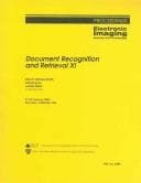 Tapa de Document recognition and retrieval XI
