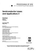 Tapa de Semiconductor lasers and applications II