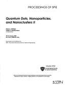 Tapa de Quantum Dots, Nanoparticles, and Nanoclusters
