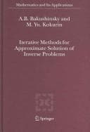 Tapa de Iterative methods for approximate solution of inverse problems