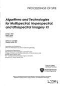 Tapa de Algorithms and technologies for multispectral, hyperspectral, and ultraspectral imagery XI