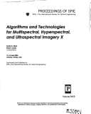 Tapa de Algorithms and technologies for multispectral, hyperspectral, and ultraspectral imagery X