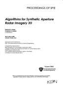 Tapa de Algorithms for synthetic aperture radar imagery XII