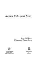 Tapa de Kalam Kohistani texts