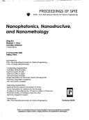 Tapa de Nanophotonics, nanostructure, and nanometrology