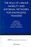 Tapa de The role of labour mobility and informal networks for knowledge transfer