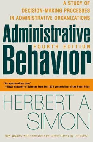 Tapa de Administrative behavior