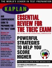 Tapa de Kaplan Essential Review For The TOEIC Exam 1997 w/Audio CD-ROM