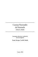 Tapa de Cuentas nacionales de Venezuela, 1915-1935