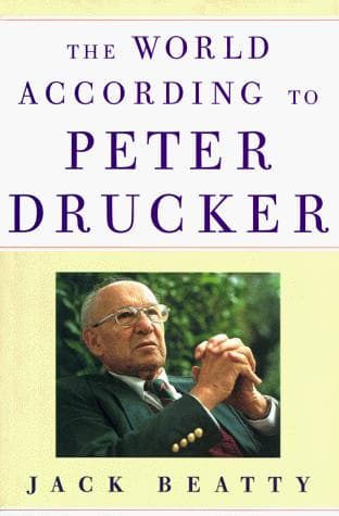 Tapa de The world according to Peter Drucker