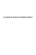 Tapa de La poésie de jeunesse de Rafael Alberti