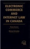 Tapa de Electronic commerce and Internet law in Canada