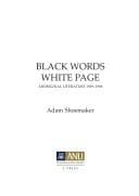 Tapa de Black words, white page