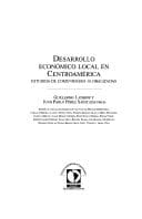 Tapa de Desarrollo económico local en Centroamérica