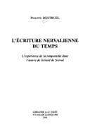 Tapa de L' écriture nervalienne du temps