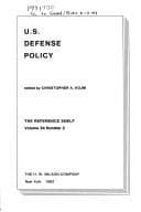 Tapa de U.S. defense policy