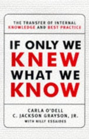 Tapa de If only we knew what we know