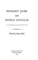 Tapa de Bernard Shaw and Alfred Douglas