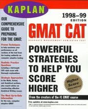 Tapa de KAPLAN GMAT CAT 1998 99