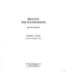 Tapa de Biology, the foundations