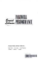 Tapa de Farewell performance
