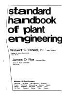 Tapa de Standard handbook of plant engineering