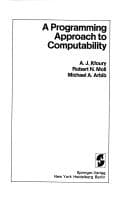 Tapa de A programming approach to computability