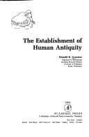 Tapa de The establishment of human antiquity