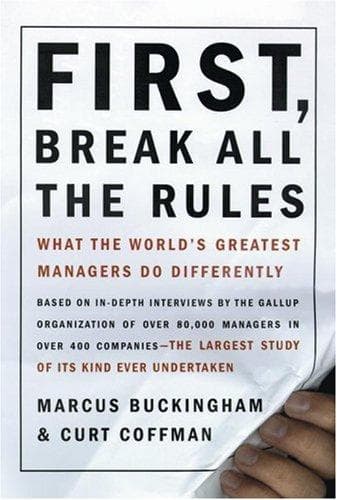 Tapa de First, Break All the Rules