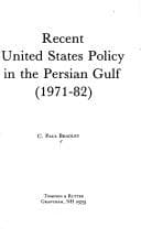 Tapa de Recent United States policy in the Persian Gulf (1971-82)