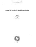 Tapa de Geology and tectonics of the Lake Superior Basin. Edited by Richard John Wold and William J. Hinze