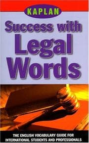 Tapa de Kaplan Success with Legal Words