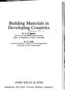 Tapa de Building materials in developing countries