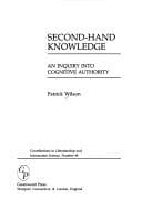 Tapa de Second-hand knowledge